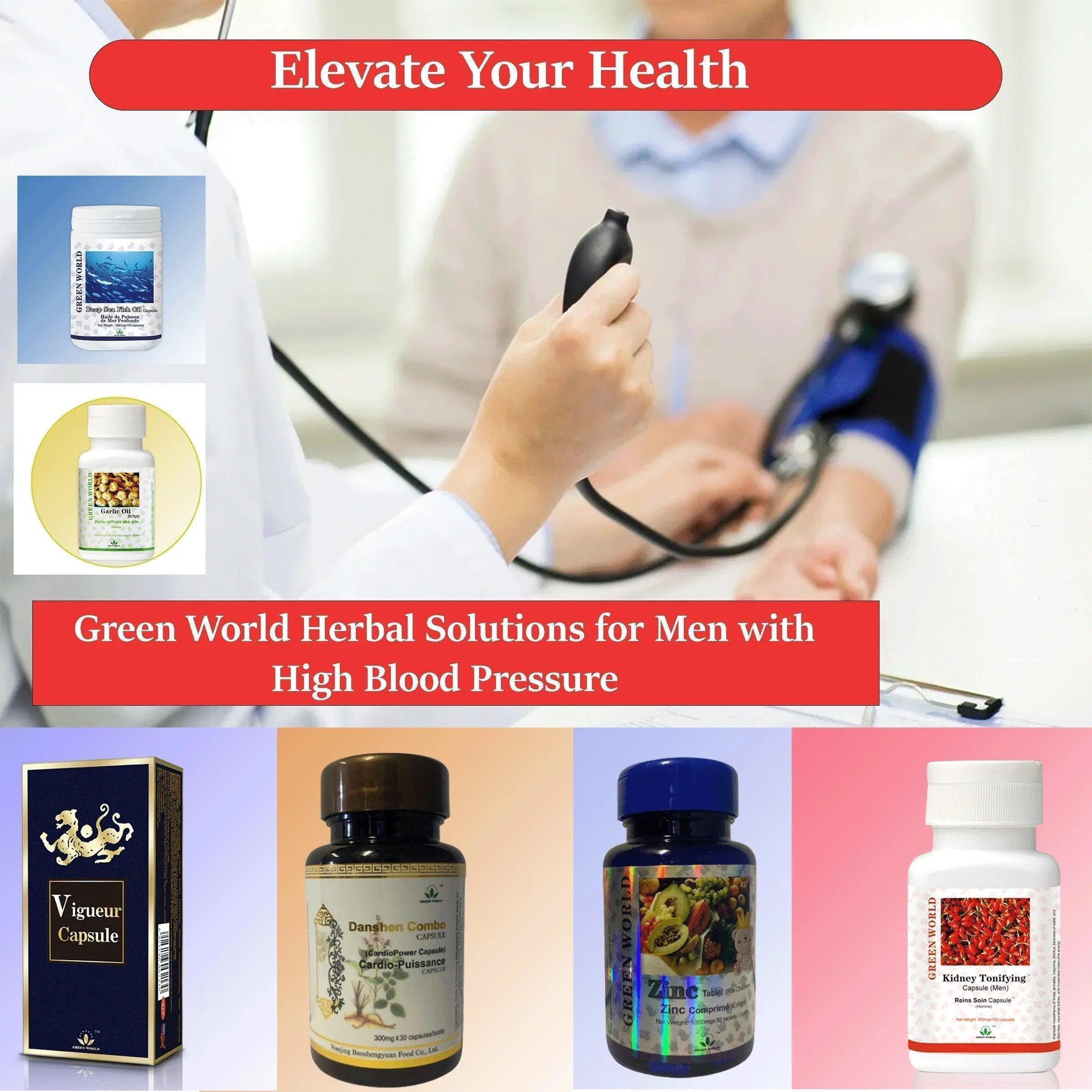 Unleash Vitality: Green World Herbal Solutions for Men with High Blood Pressure | Green World health products